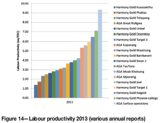 Trends in productivity in the South African gold mining industry
